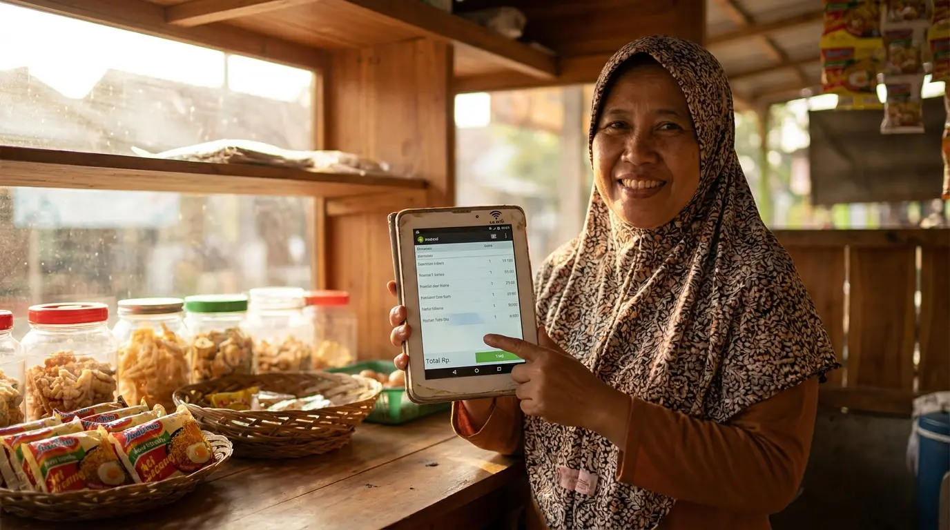Tampilan aplikasi iPOS Offline